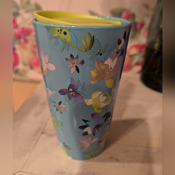 NEW Starbucks 2023 Spring Blue Ceramic 12oz Magnolia Tumbler - Picture 3 of 7